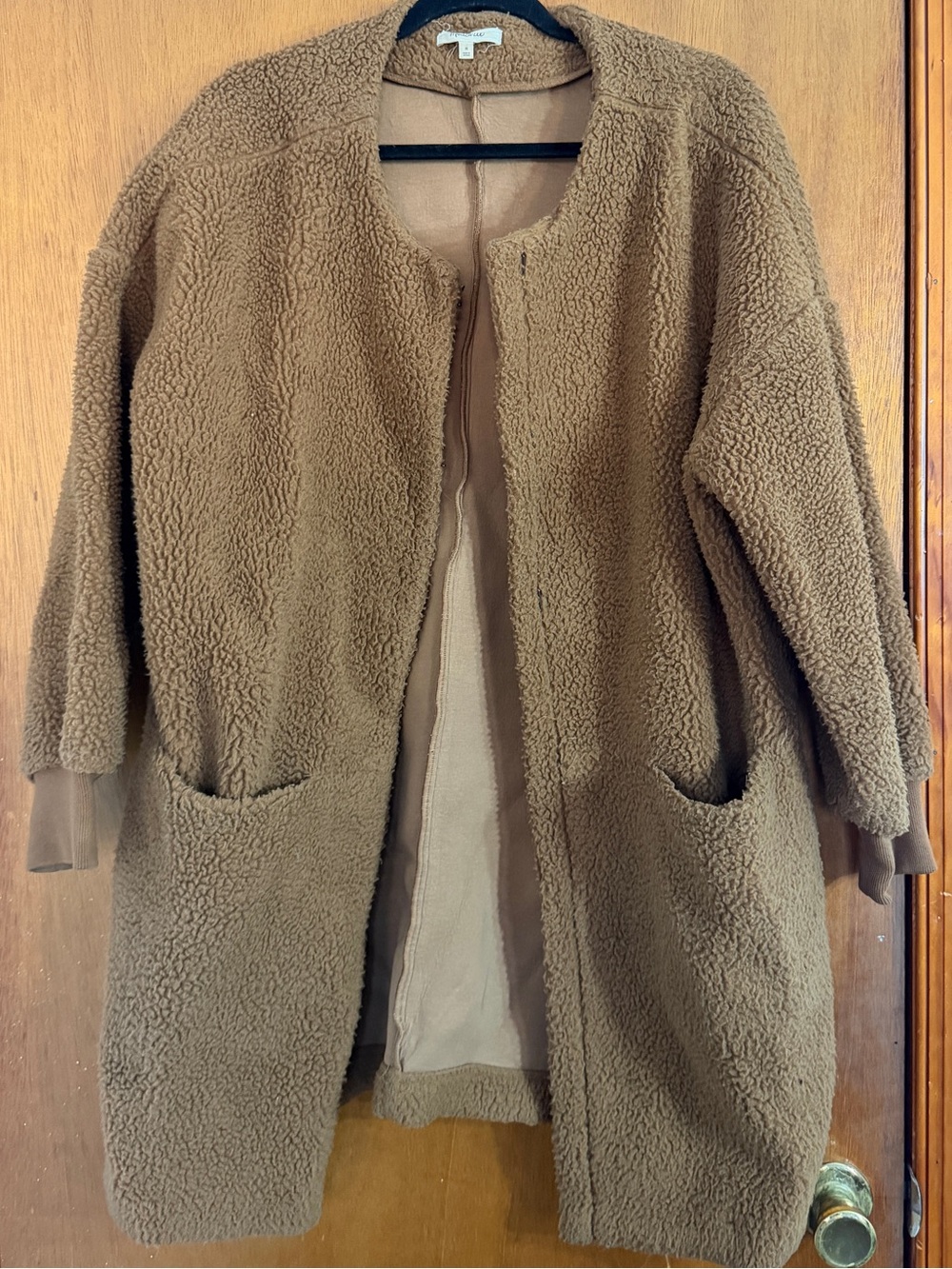 Cozy Madewell Women's Teddy Coat in Brown